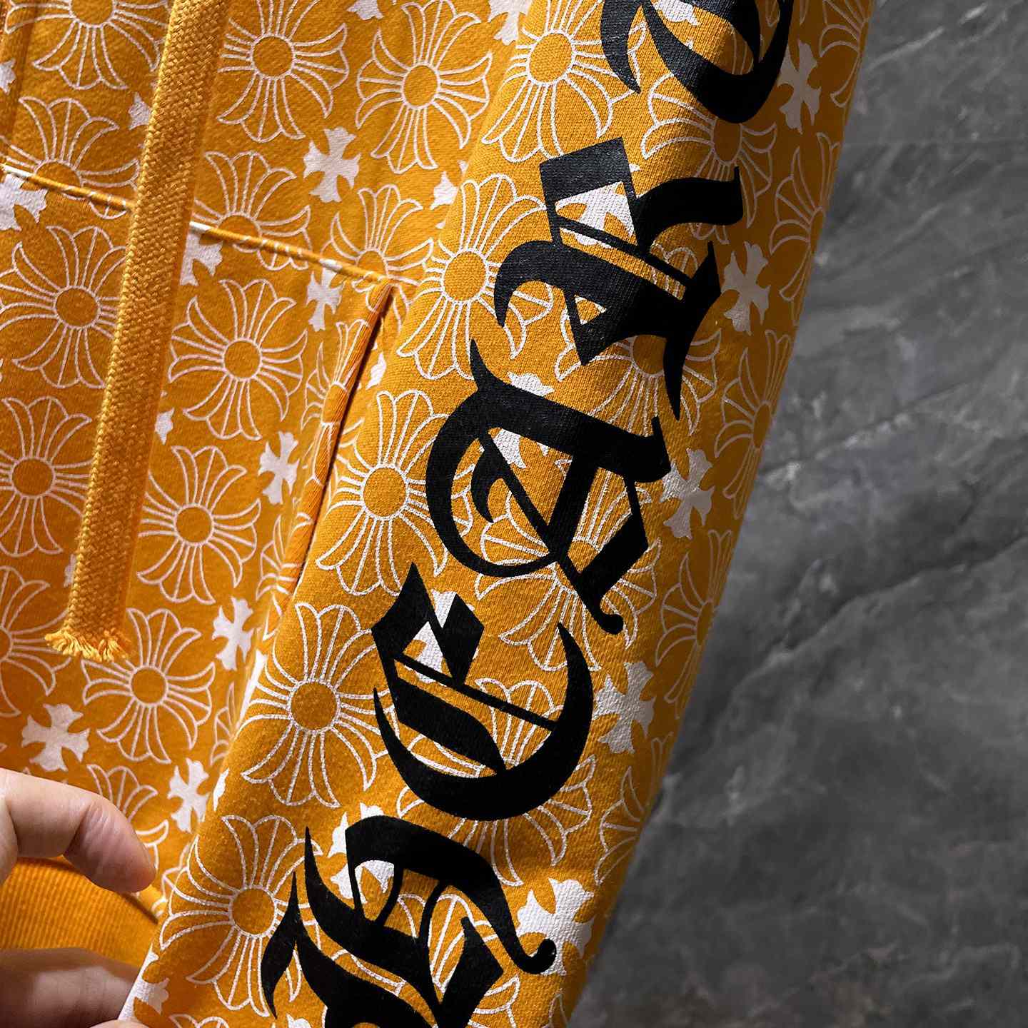 Chrome Hearts Horseshoe Zip Up Hoodie "Motif Orange" - 