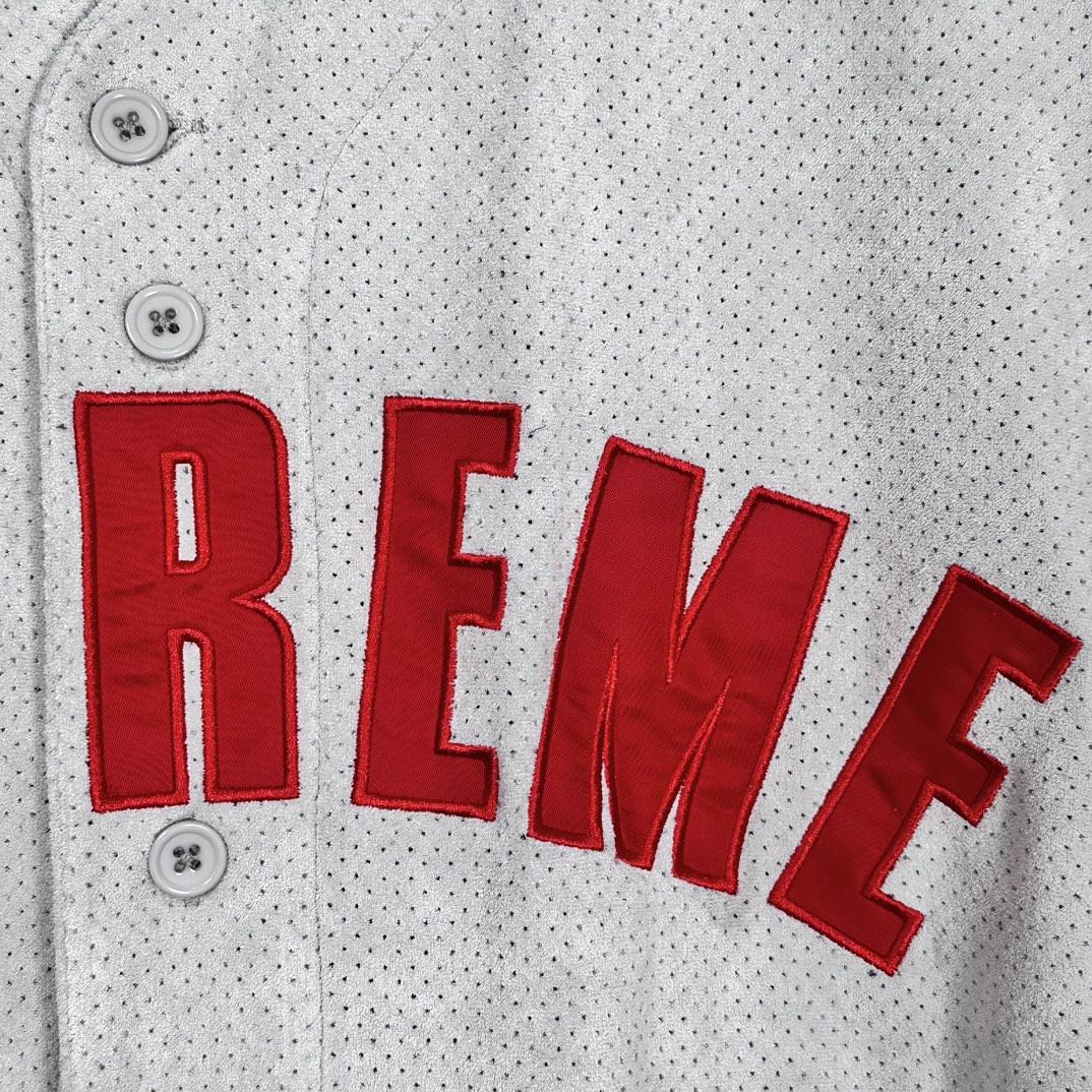 Supreme Ultrasuede Mesh Baseball Jersey - 