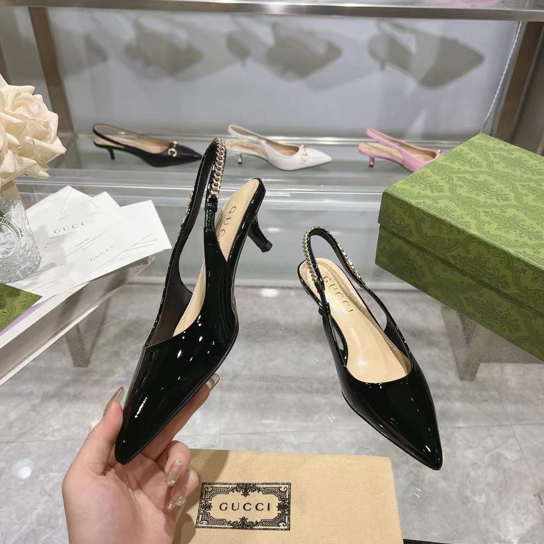 Gucci Signoria Slingback Pump - 