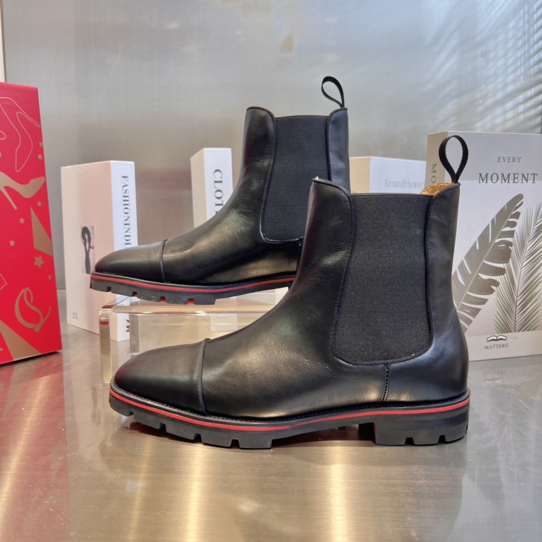 Christian Louboutin Leather Ankle Boots - 
