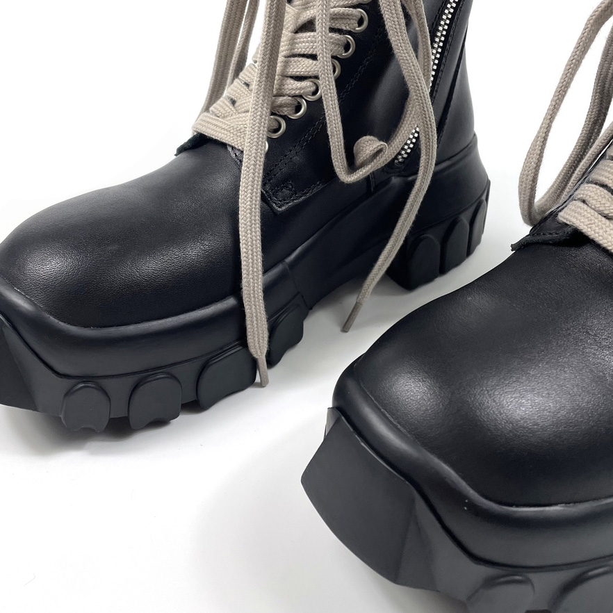Rick Owens Lace-up Leather Boots - 