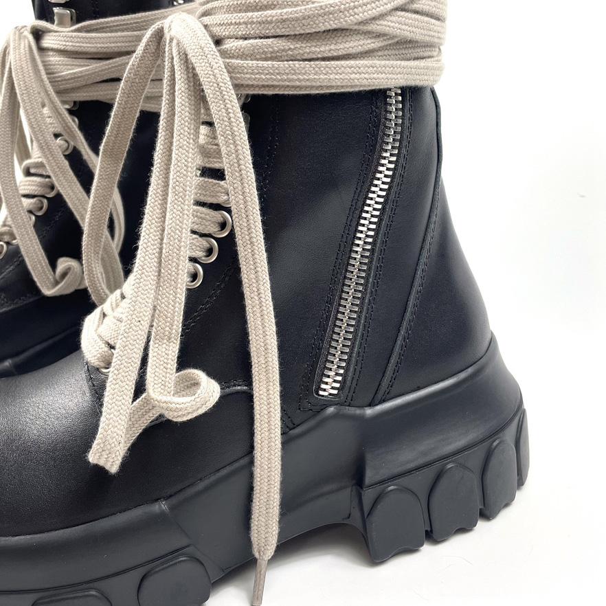 Rick Owens Lace-up Leather Boots - 