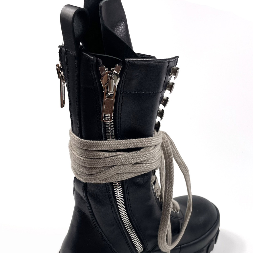 Rick Owens Lace-up Leather Boots - 