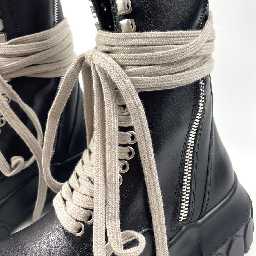 Rick Owens Lace-up Leather Boots - 