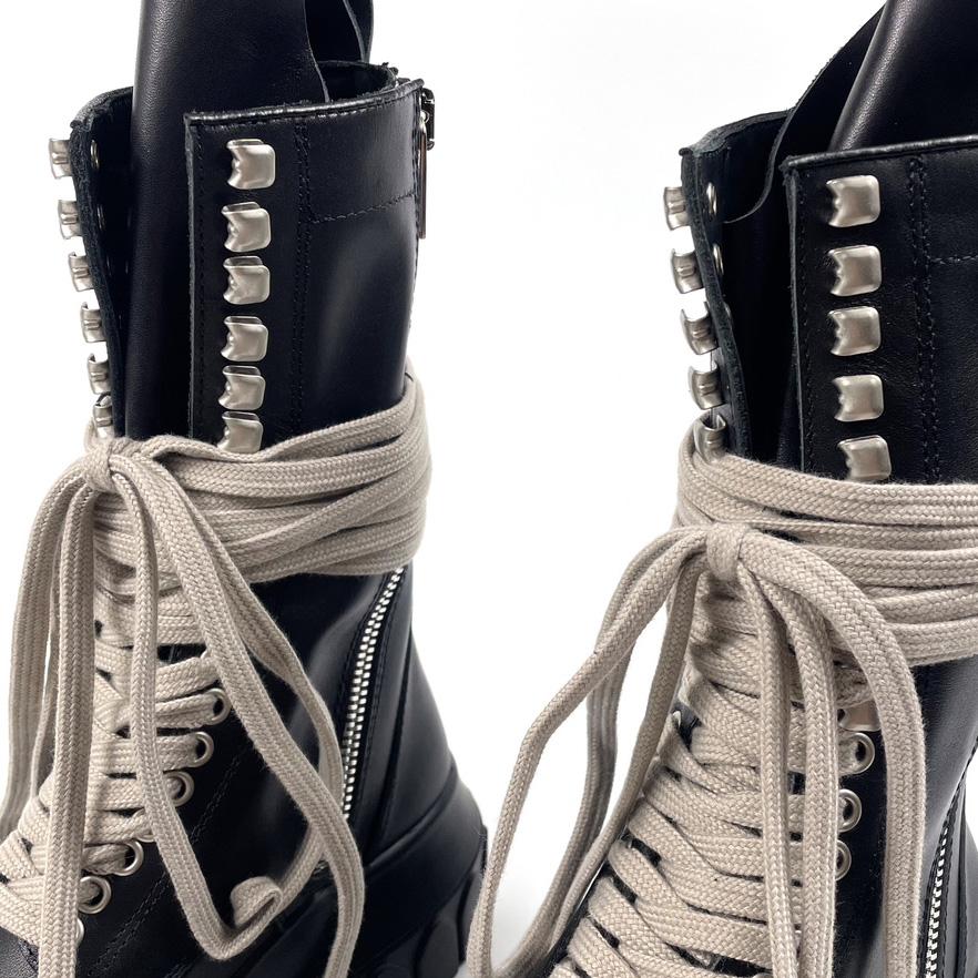 Rick Owens Lace-up Leather Boots - 