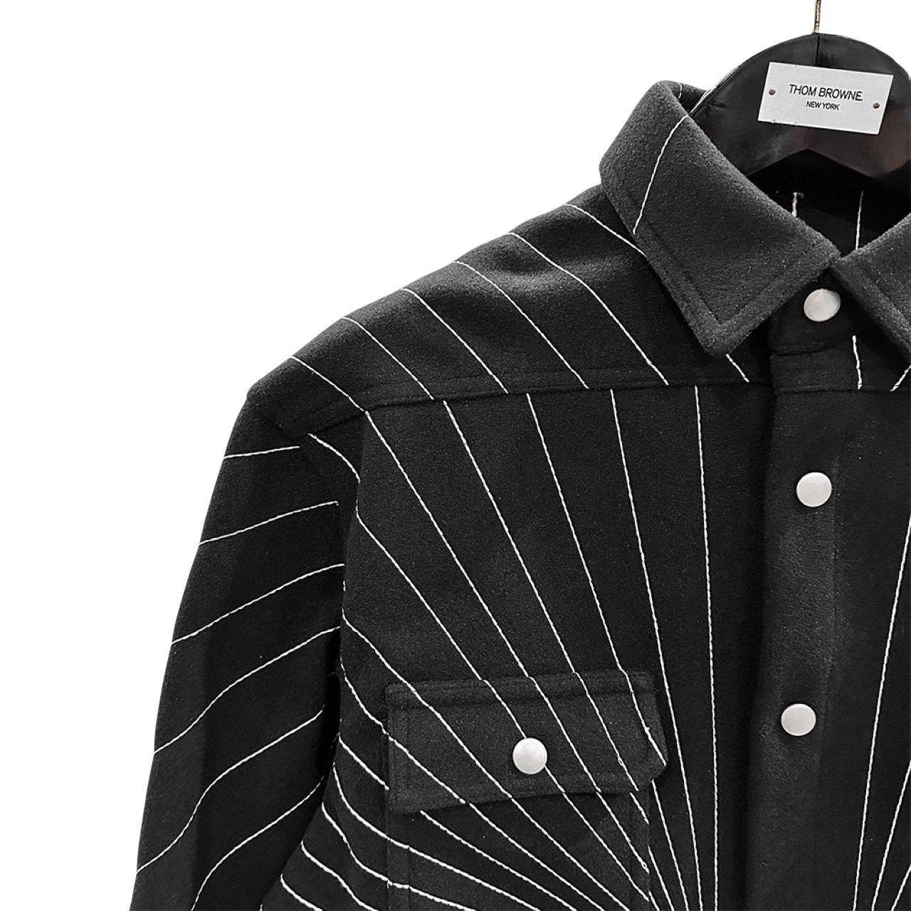 Rick Owens Dust Radiance Embroidered Oversized Outershirt - 