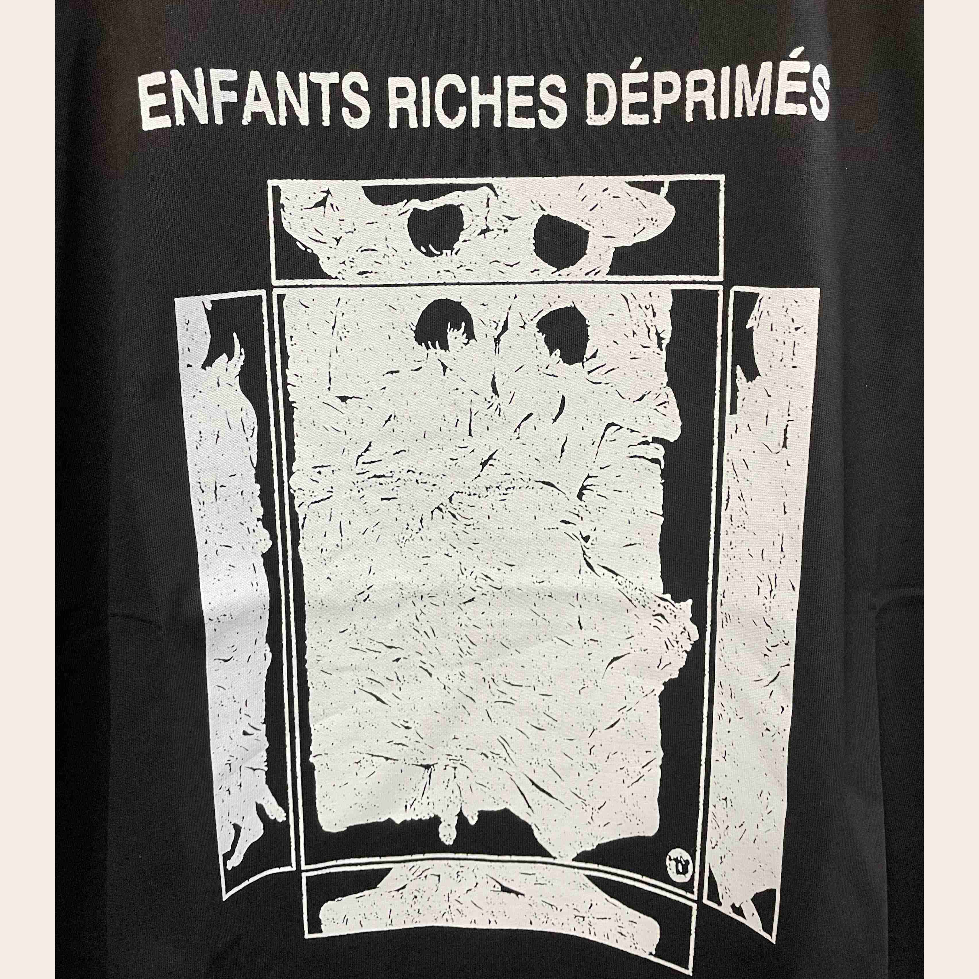 Enfants Riches Deprimes Italian Romance T-Shirt 'Faded Black/White' - DesignerGu