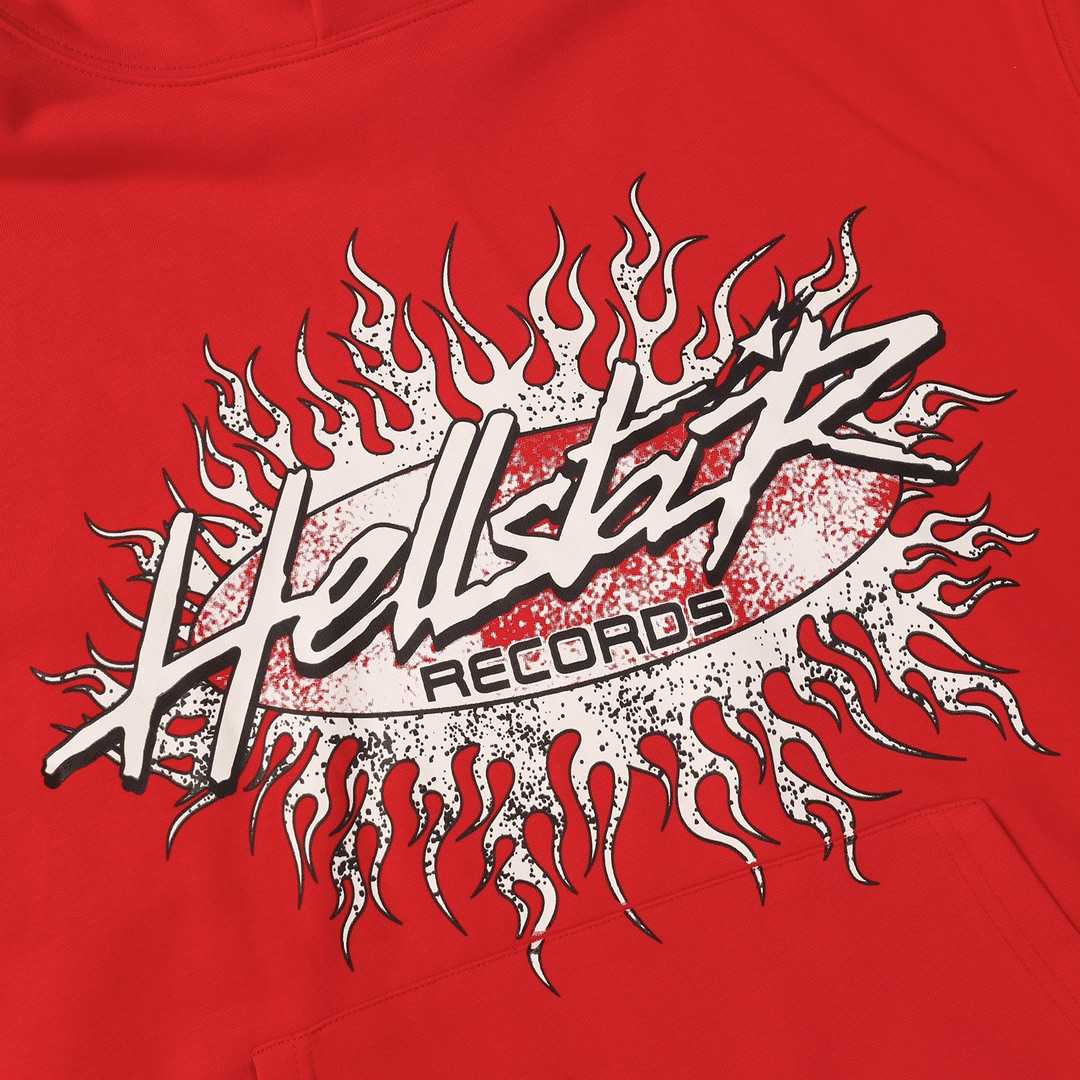 Hellstar Records Red Hoodie - DesignerGu