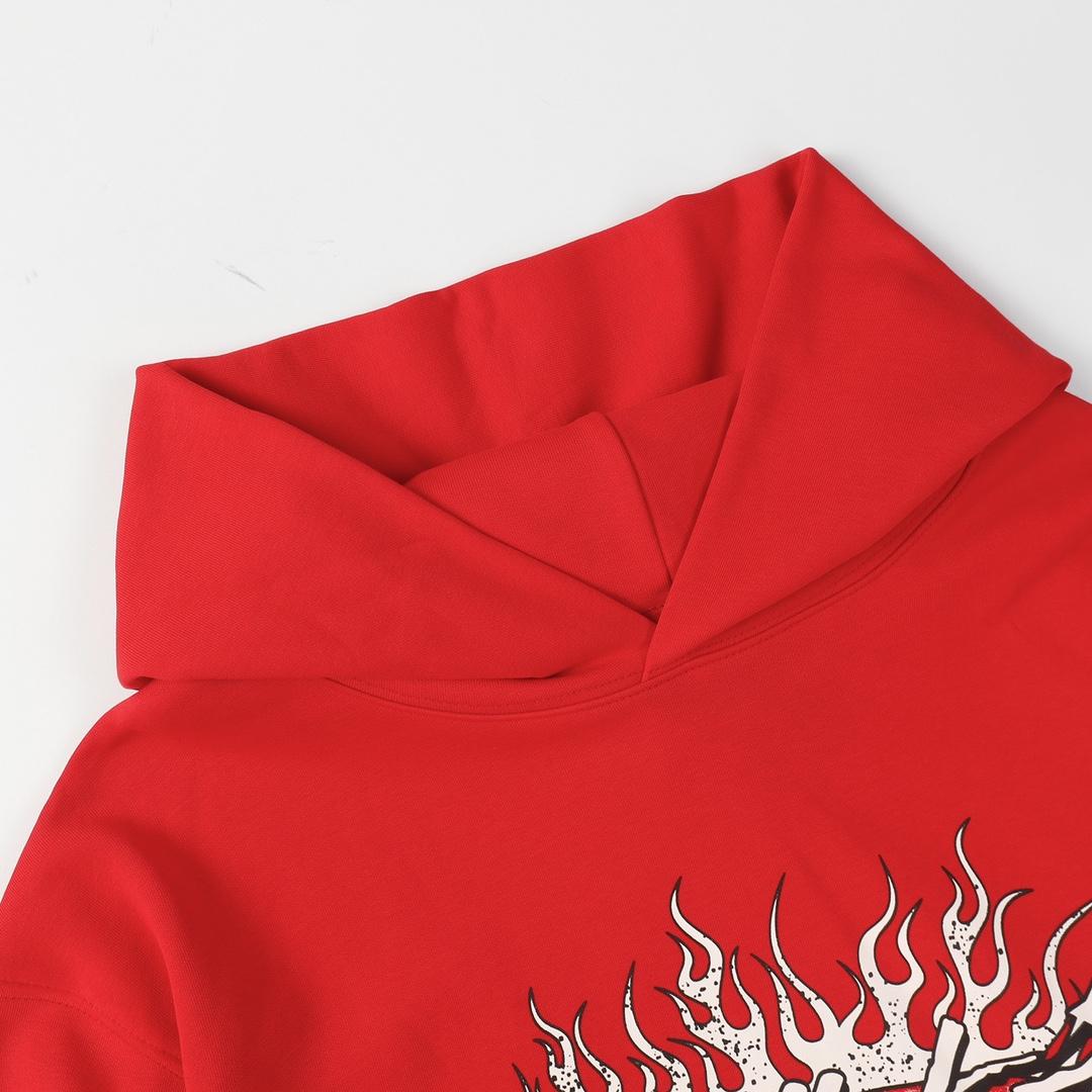 Hellstar Records Red Hoodie - DesignerGu