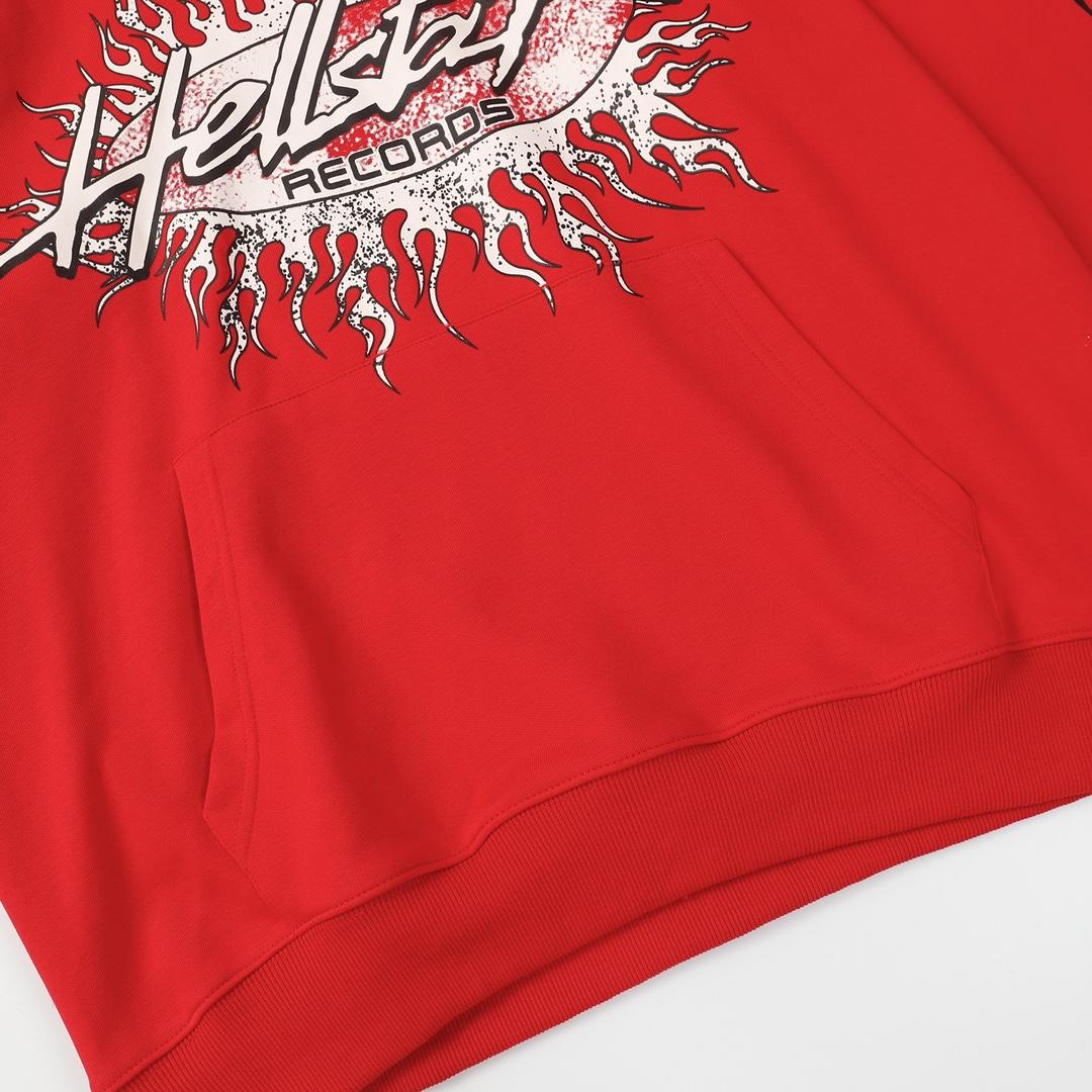 Hellstar Records Red Hoodie - DesignerGu