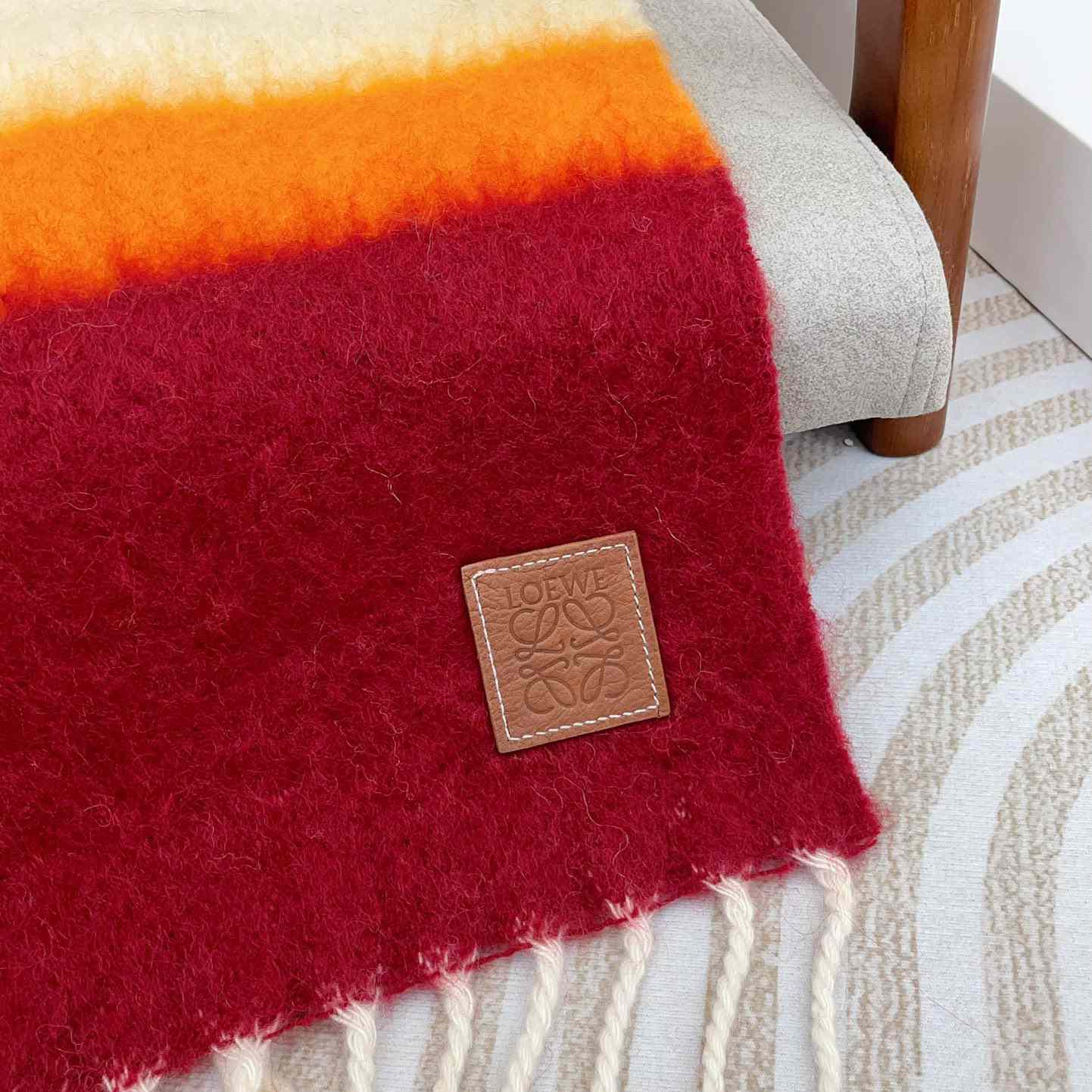 Loewe Scarf In Mohair And Wool - 
