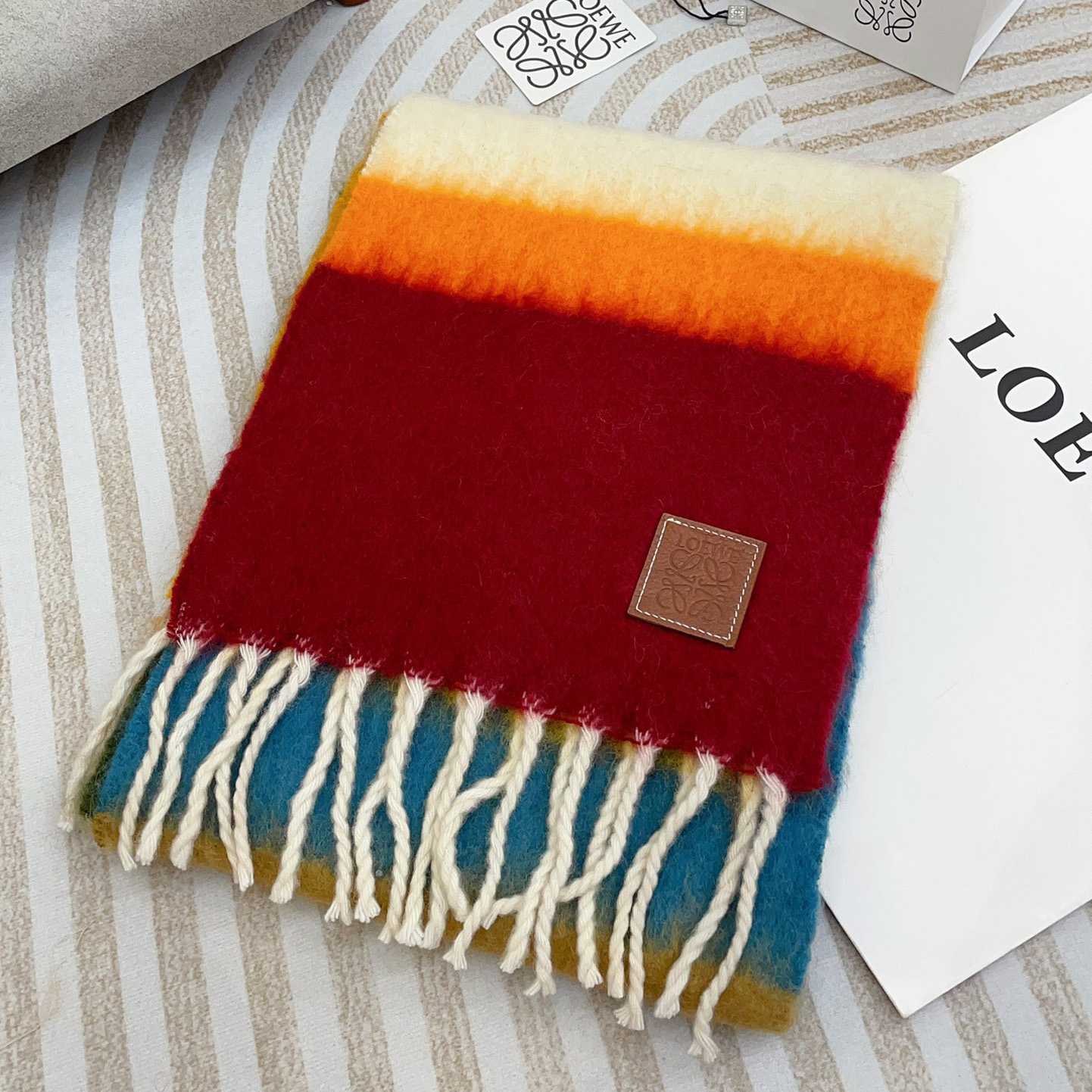Loewe Scarf In Mohair And Wool - 