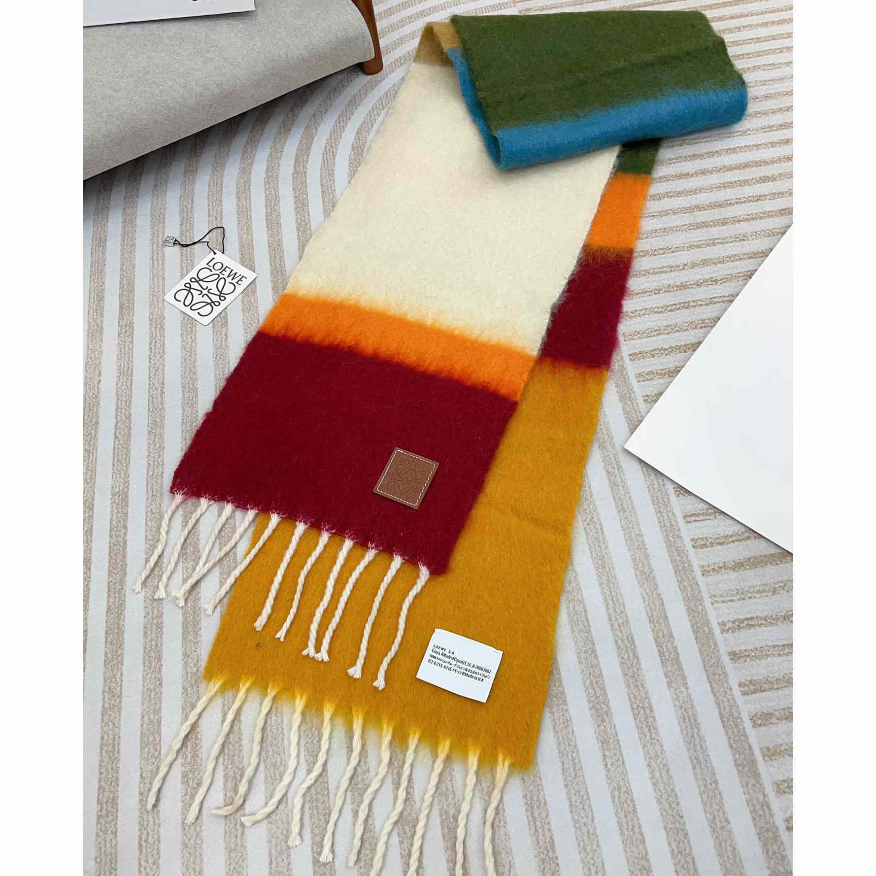 Loewe Scarf In Mohair And Wool - 
