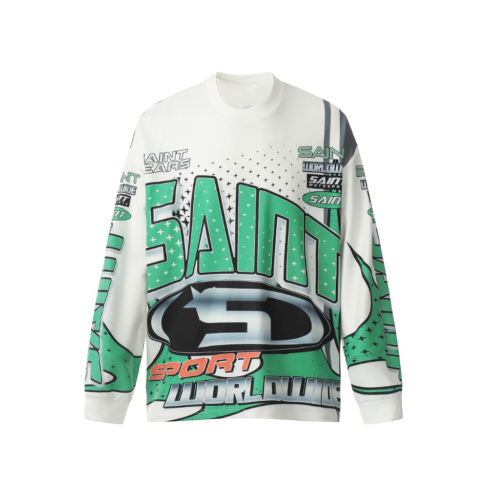 Saint Michael Printed Long Sleeve T-Shirt - 