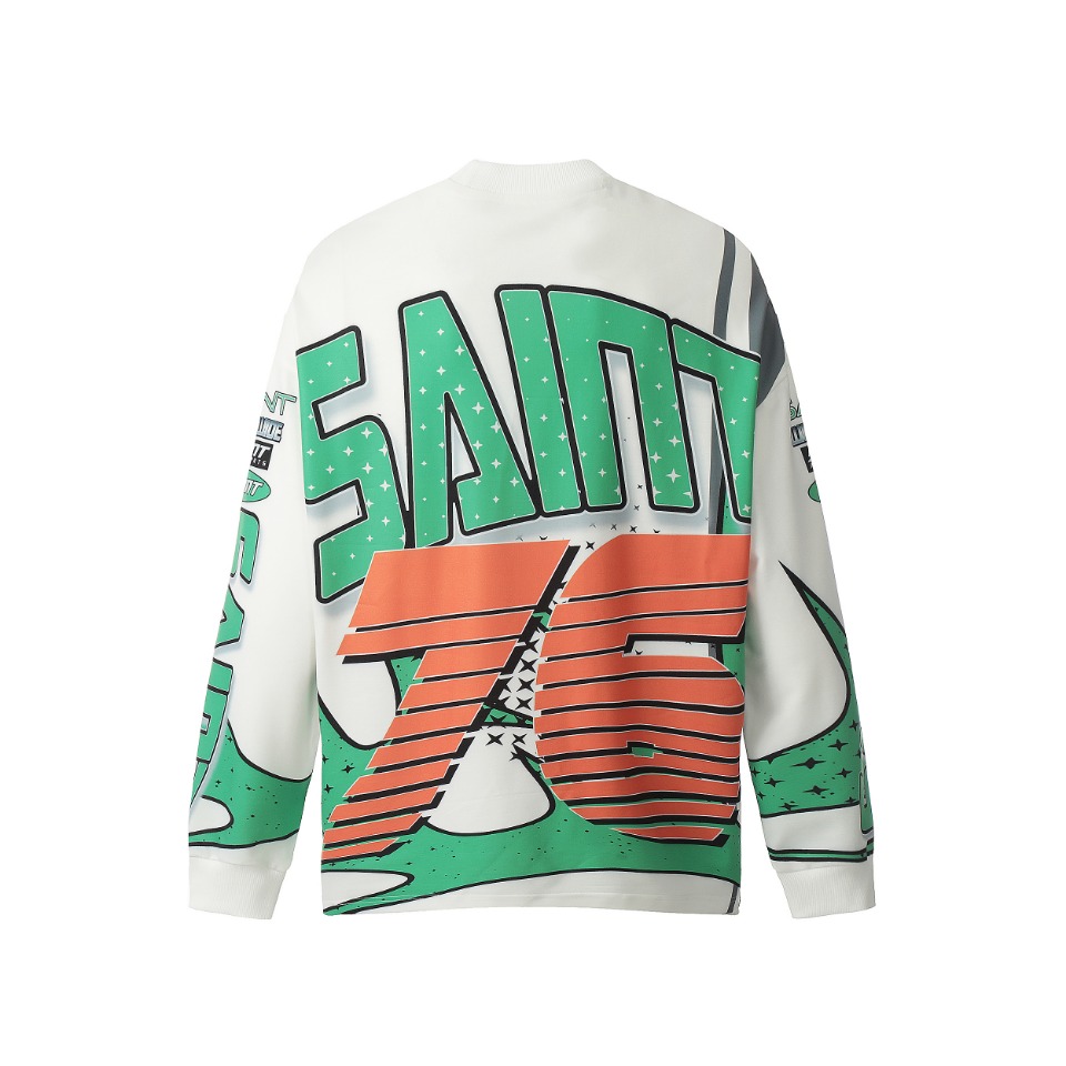 Saint Michael Printed Long Sleeve T-Shirt - 