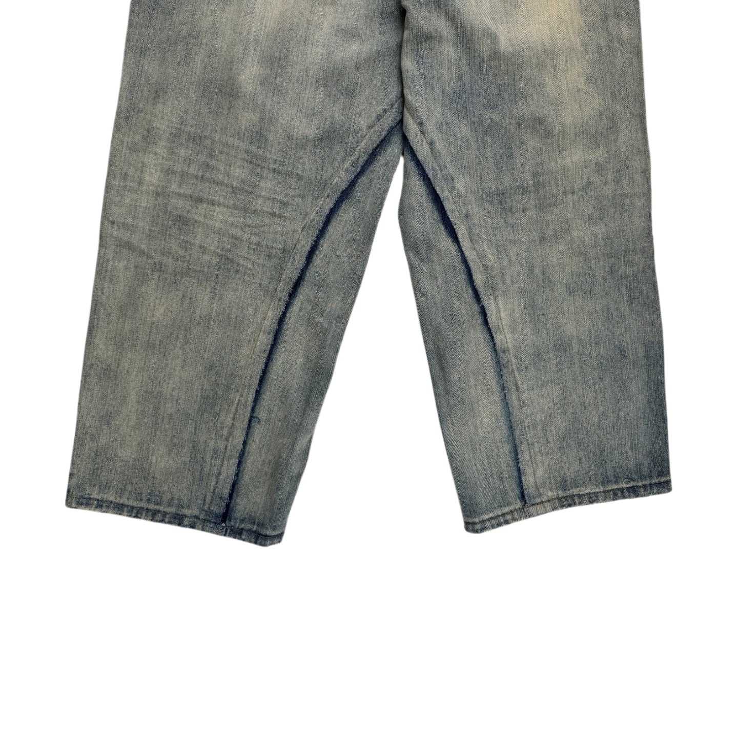 Balenciaga Cut-Up Baggy Pants In Blue  - 