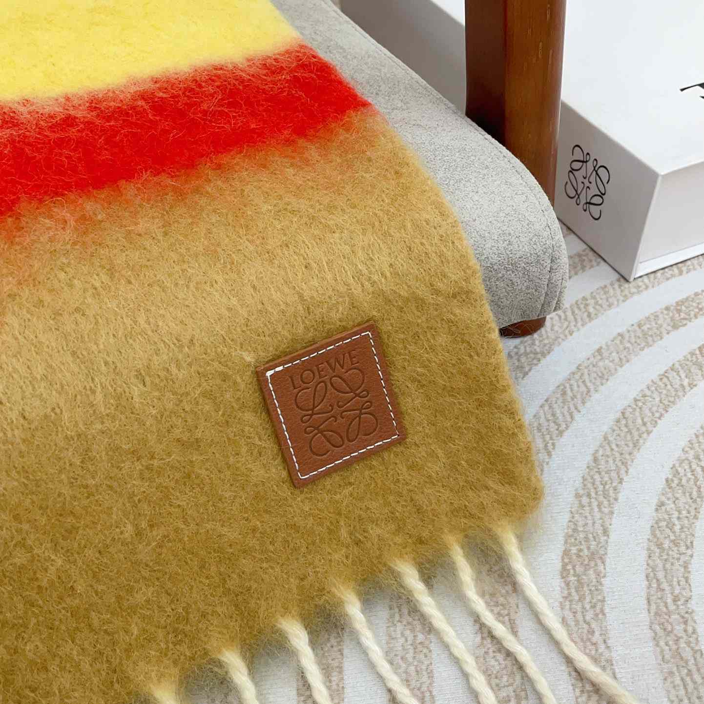 Loewe Scarf In Mohair And Wool - 