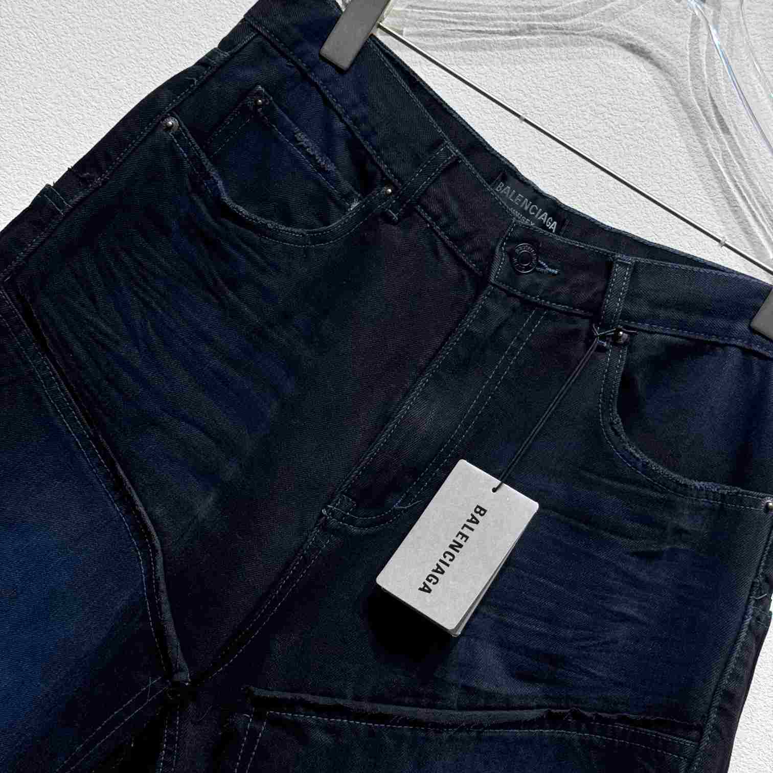 Balenciaga Double Knee Pants In Dark Blue  - 