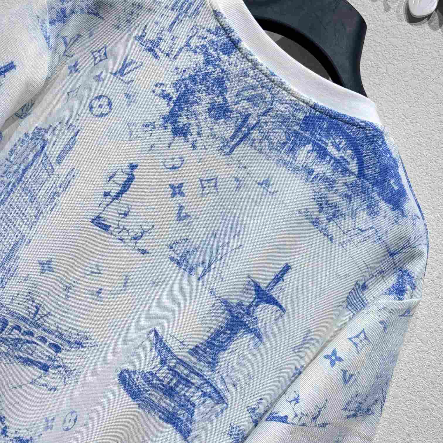 Louis Vuitton Printed Cotton Pique T-Shirt - 