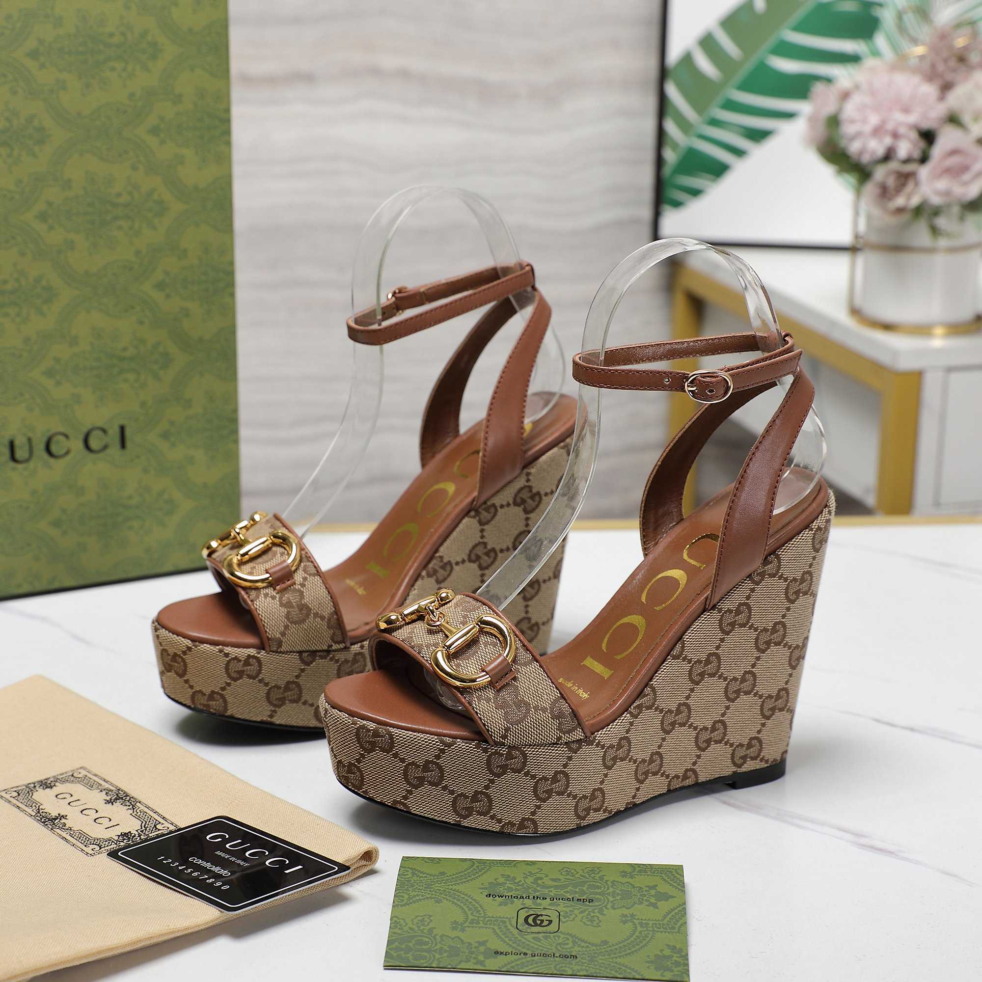 Gucci Women's Horsebit Platform Sandal  - 