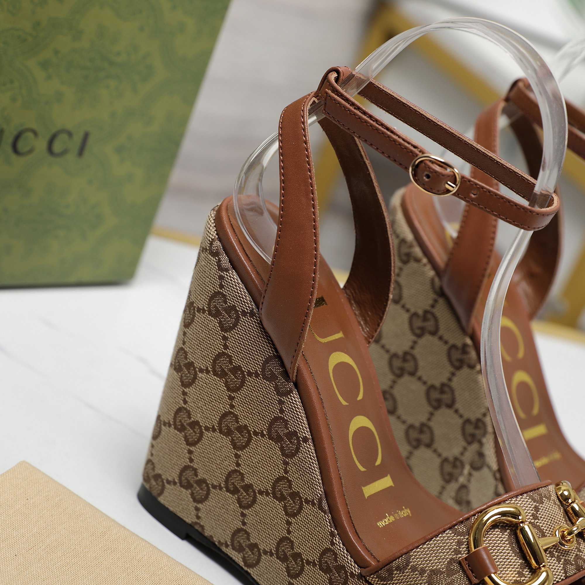 Gucci Women's Horsebit Platform Sandal  - 