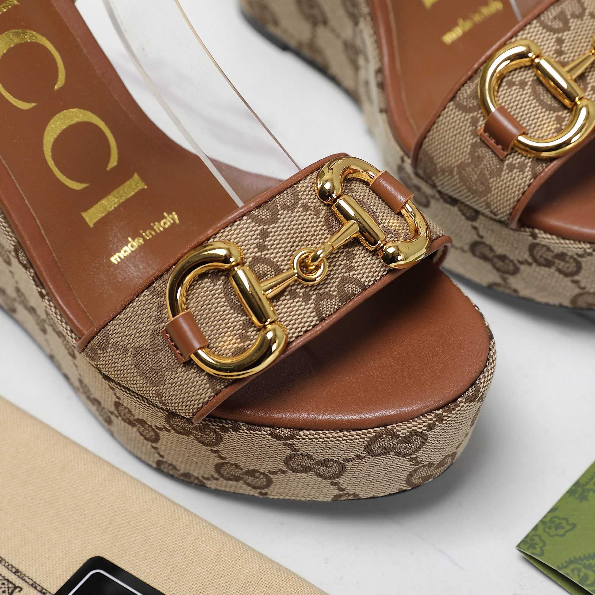 Gucci Women's Horsebit Platform Sandal  - 