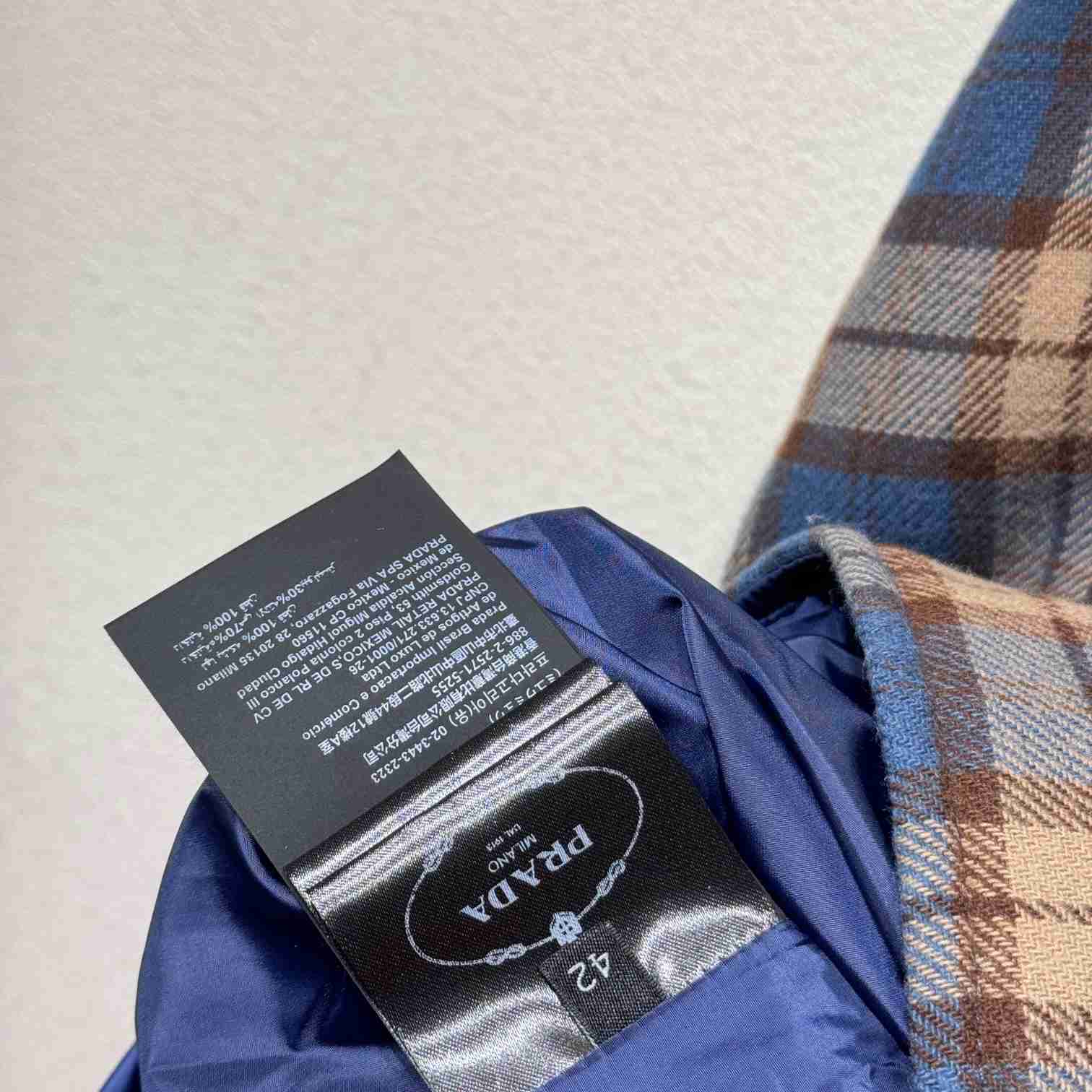 Prada Checked Wool Twill Lumberjack Jacket - 