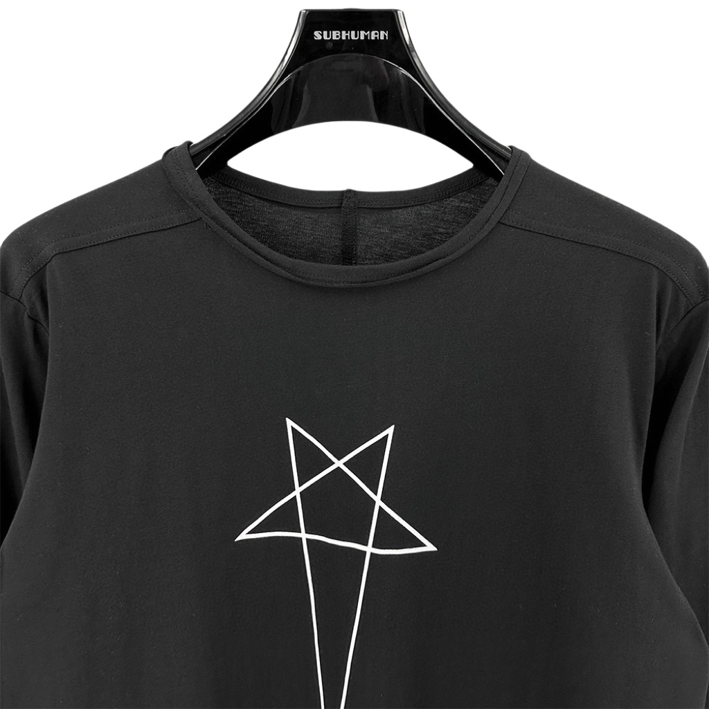 Rick Owens Level Pentagram-print Organic Cotton T-shirt - 