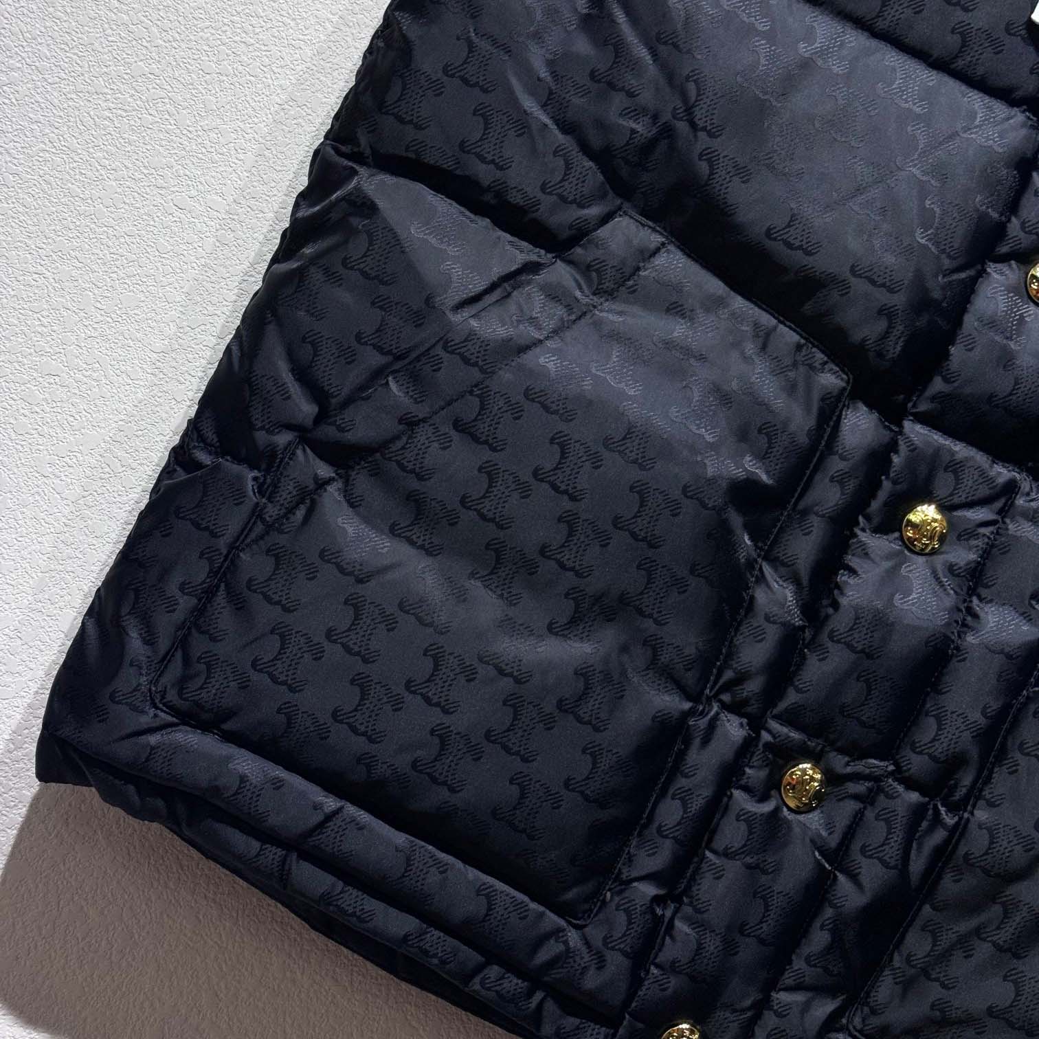 Celine Quilted Blouson Jacket In Monogram Nylon - 