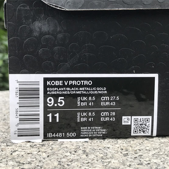 Nike Kobe 5 Protro “Year of the Mamba，Purple” Sneakers    IB4481-500 - 