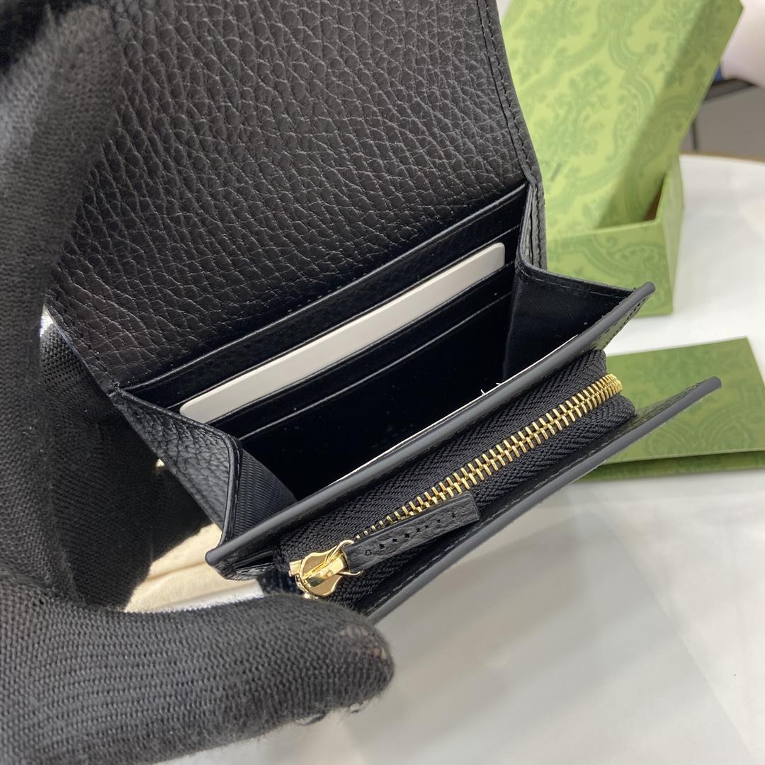 Gucci GG Marmont Bi-color Medium Wallet - DesignerGu