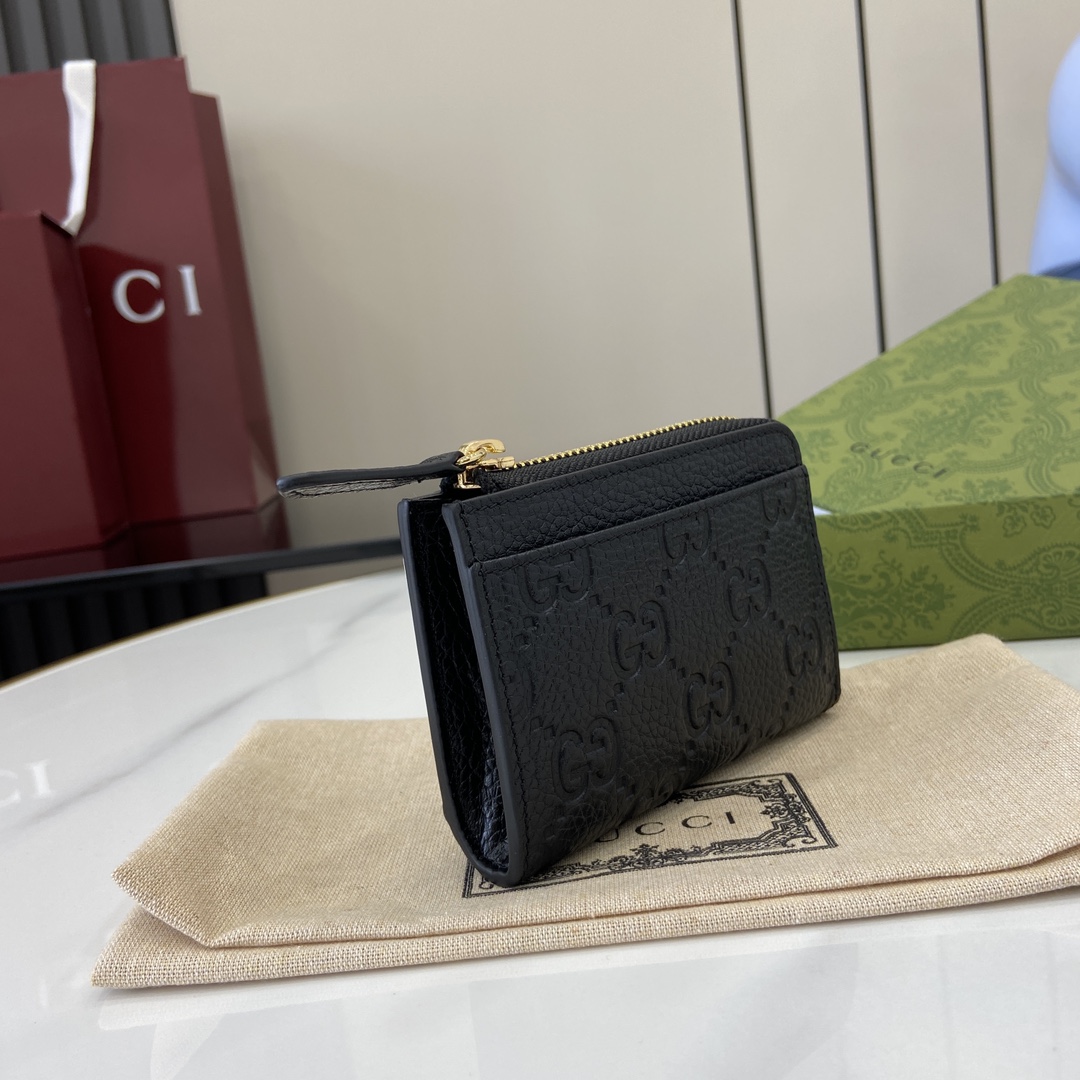 Gucci GG Emblem Zip Card Case  - 