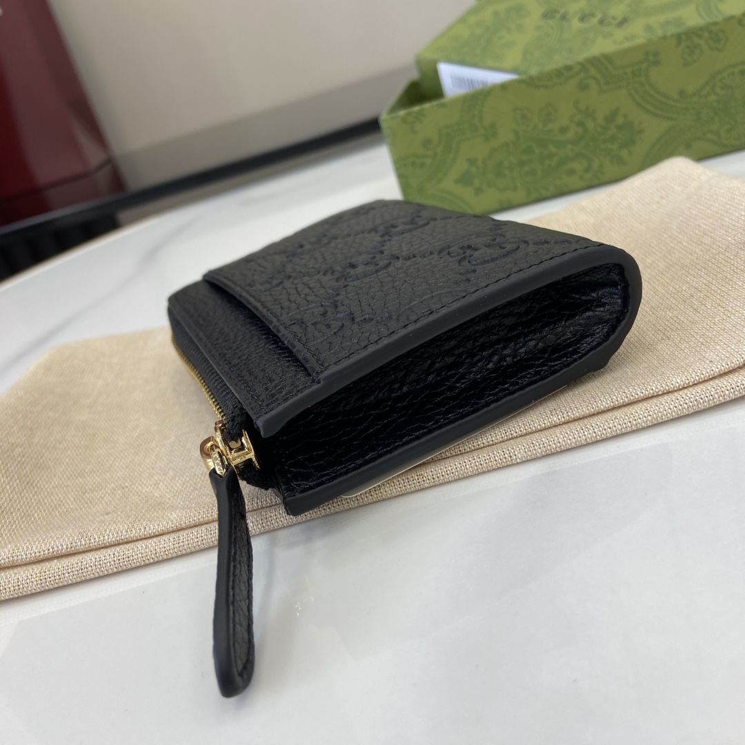 Gucci GG Emblem Zip Card Case  - 