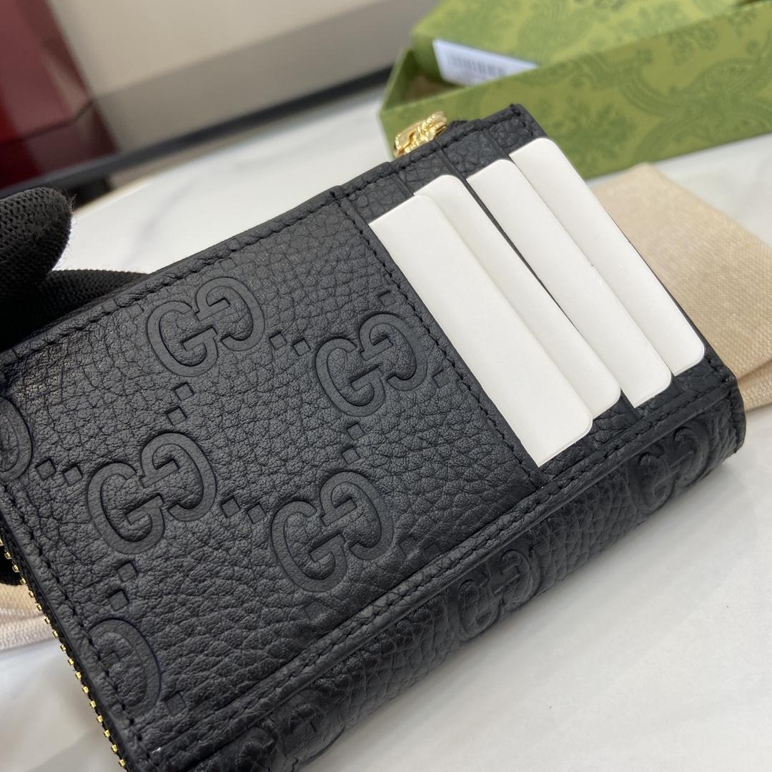 Gucci GG Emblem Zip Card Case  - 
