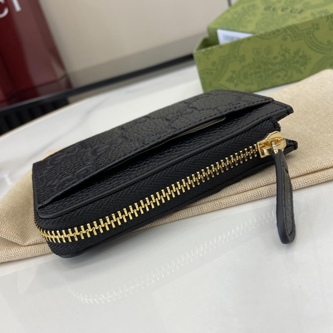 Gucci GG Emblem Zip Card Case  - 