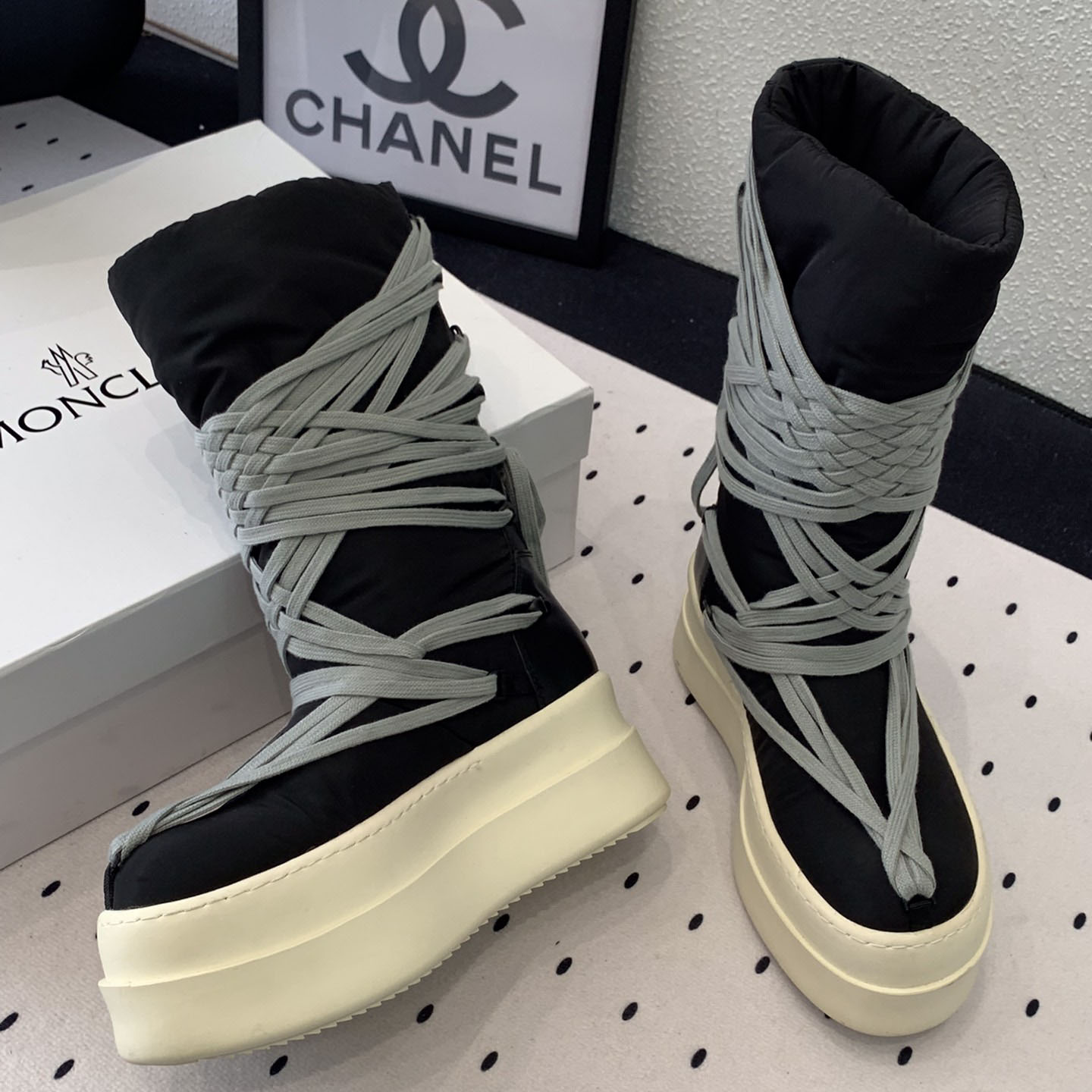 Moncler x Rick Owens Bigrocks Padded Boots - 