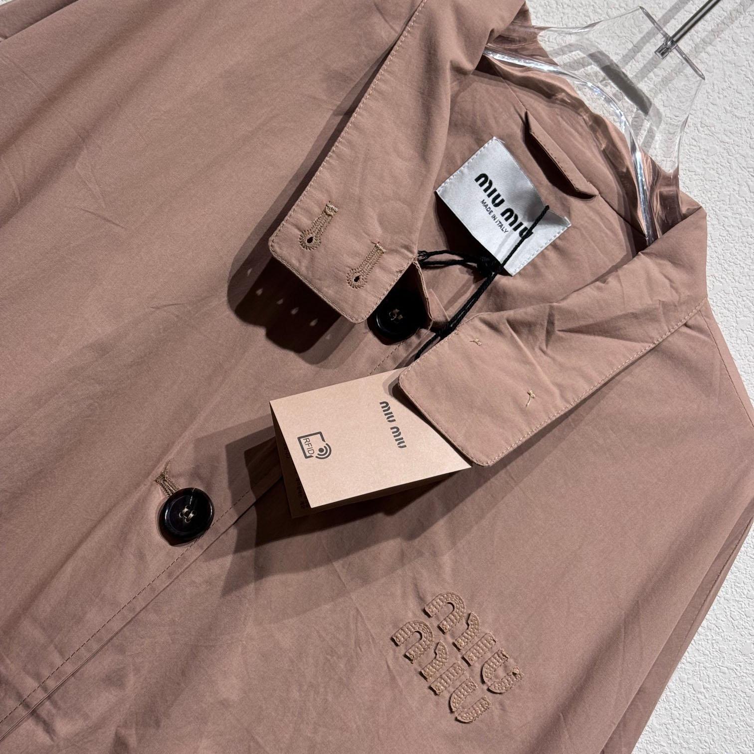 Miu Miu Poplin Blouson Jacket - 