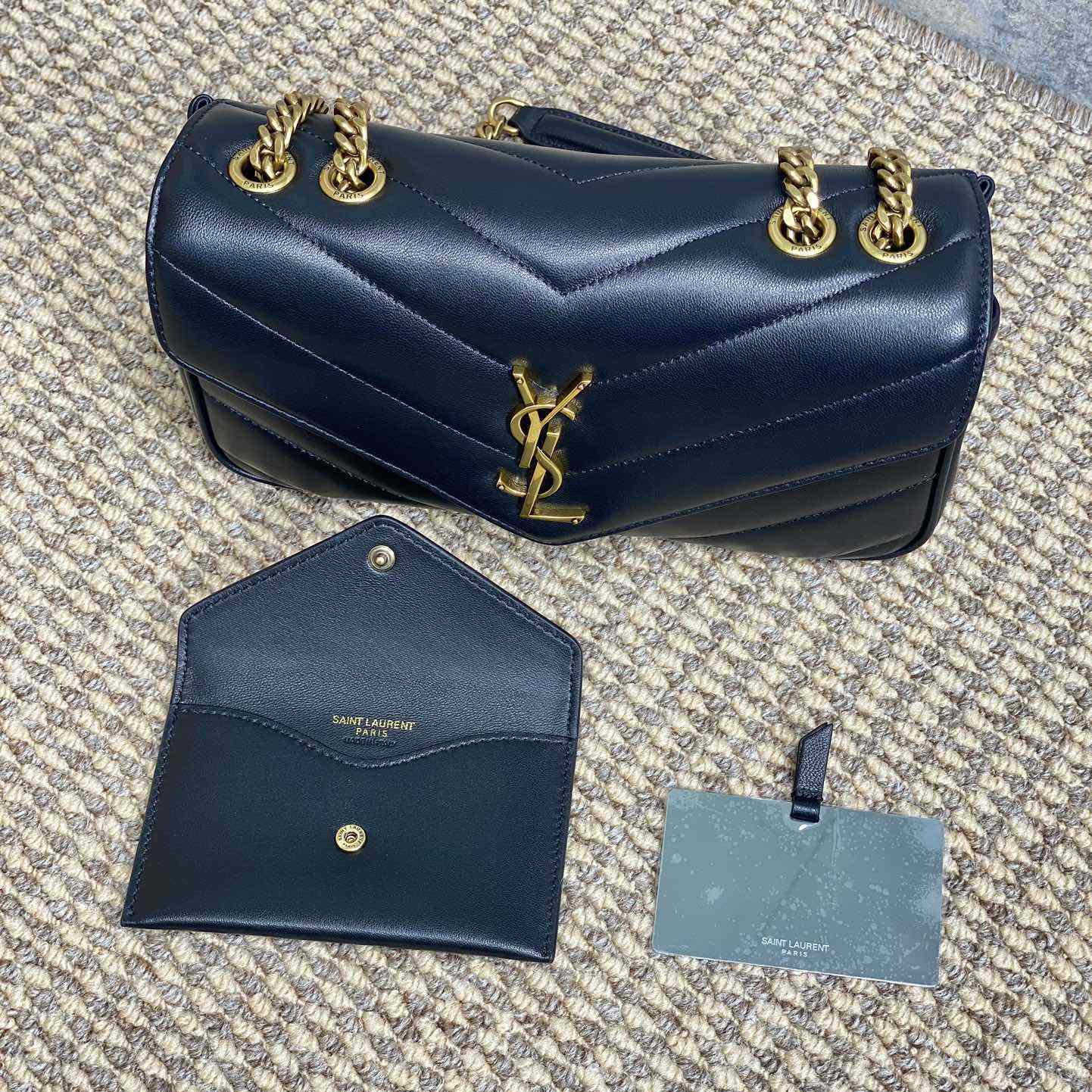 Saint Laurent Loulou Small In Matelasse Lambskin - 