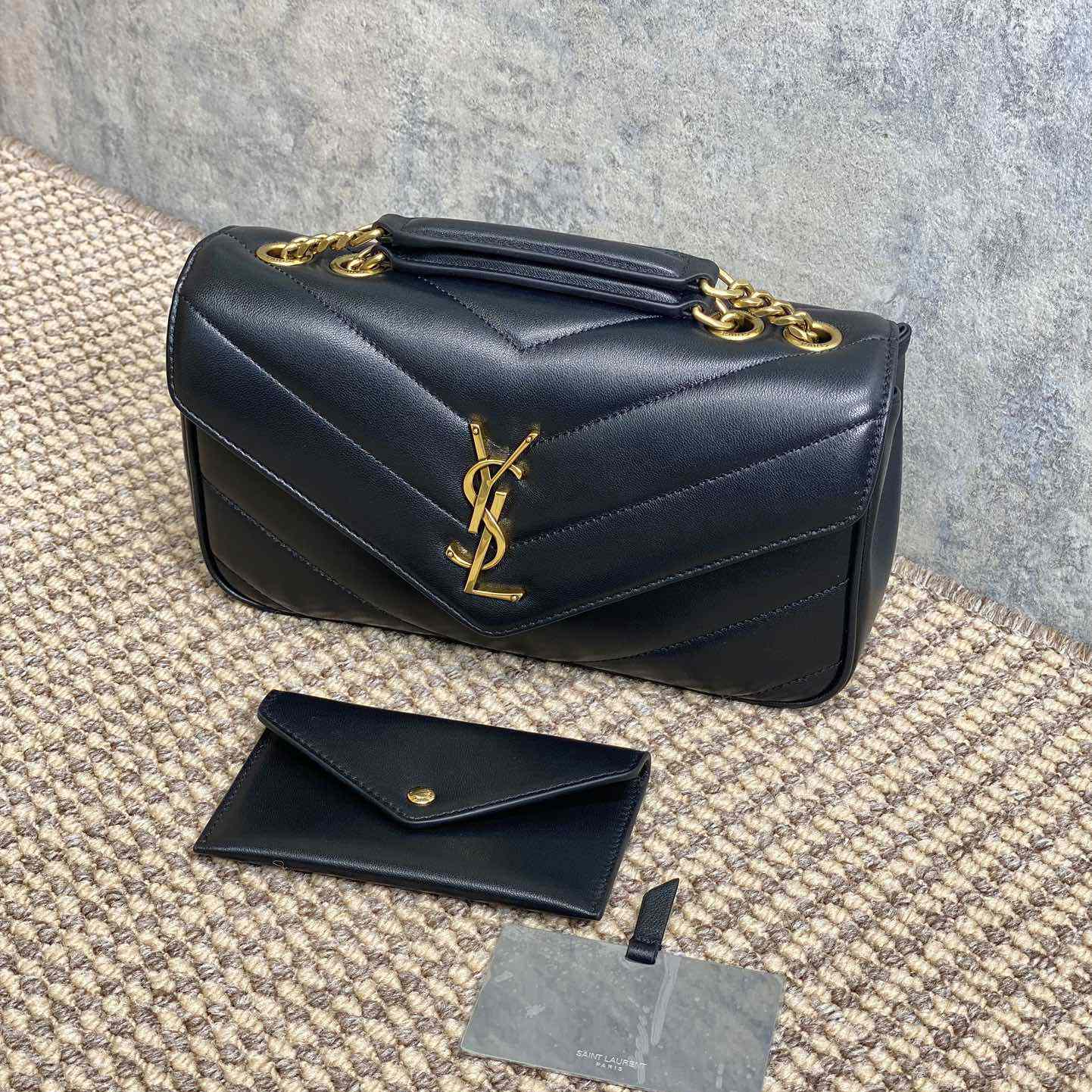 Saint Laurent Loulou Small In Matelasse Lambskin - 