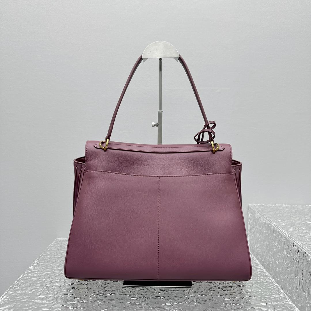 Balenciaga Rodeo Medium Handbag In Burgundy - 