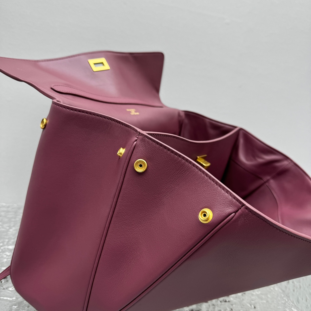 Balenciaga Rodeo Medium Handbag In Burgundy - 