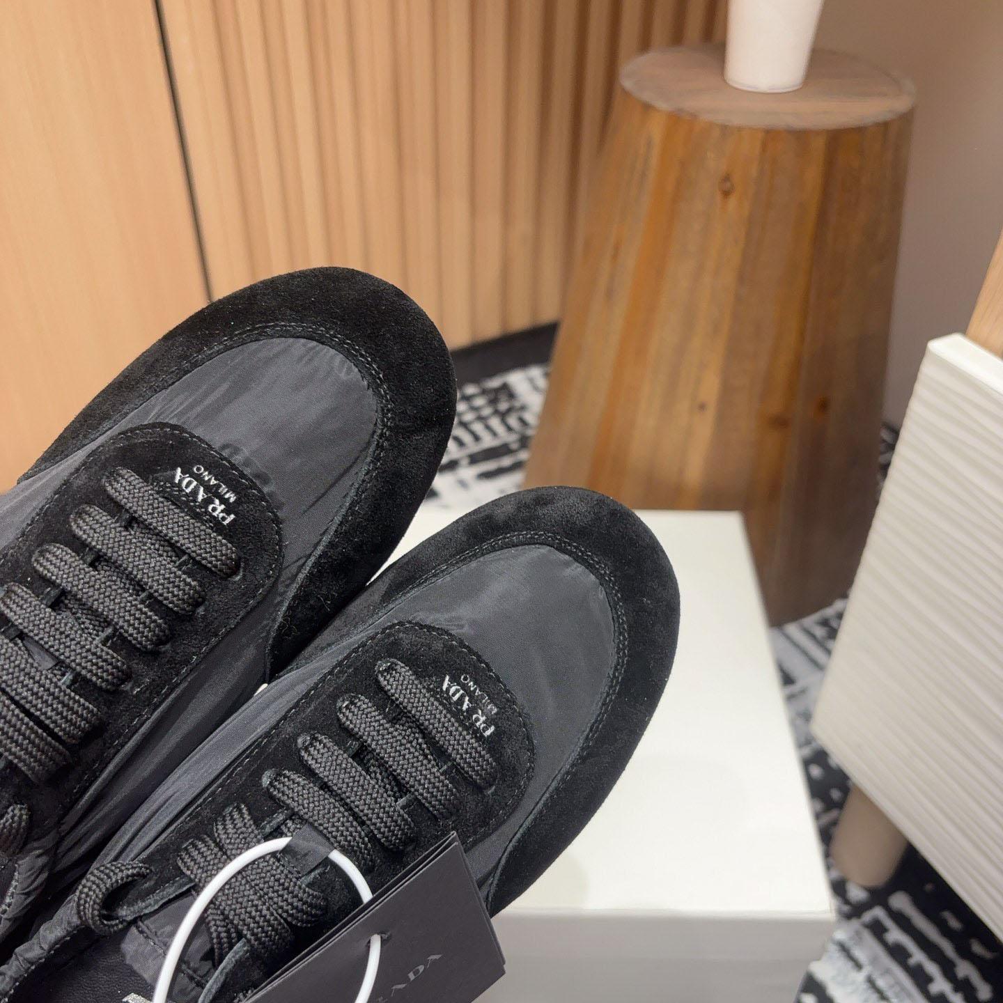 Prada Collapse Re-Nylon And Suede Sneakers - 