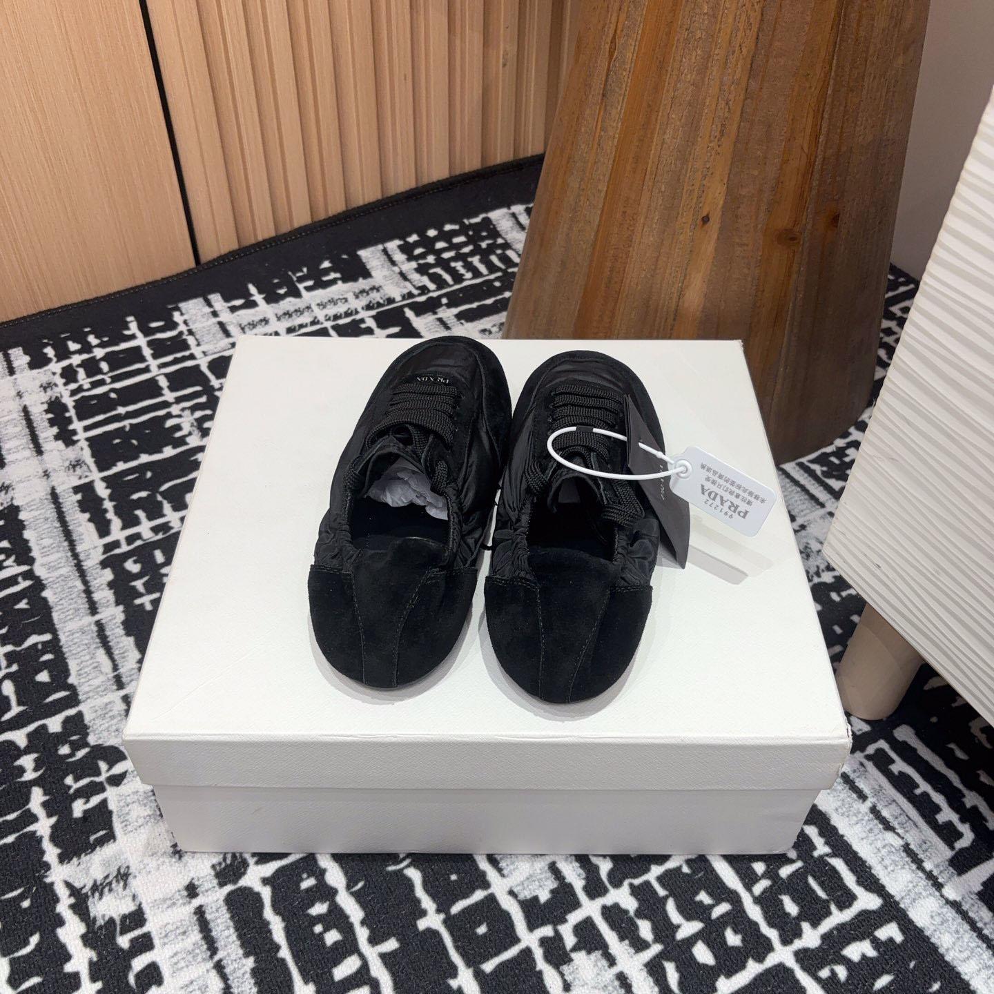 Prada Collapse Re-Nylon And Suede Sneakers - 