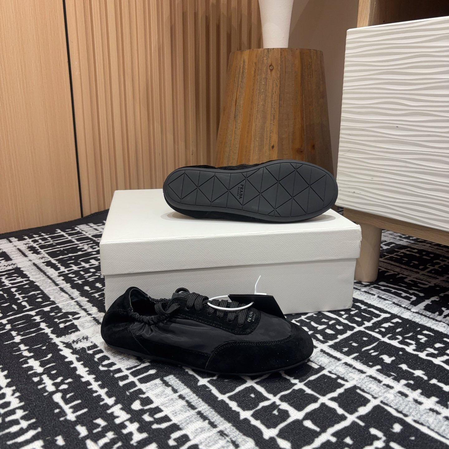 Prada Collapse Re-Nylon And Suede Sneakers - 