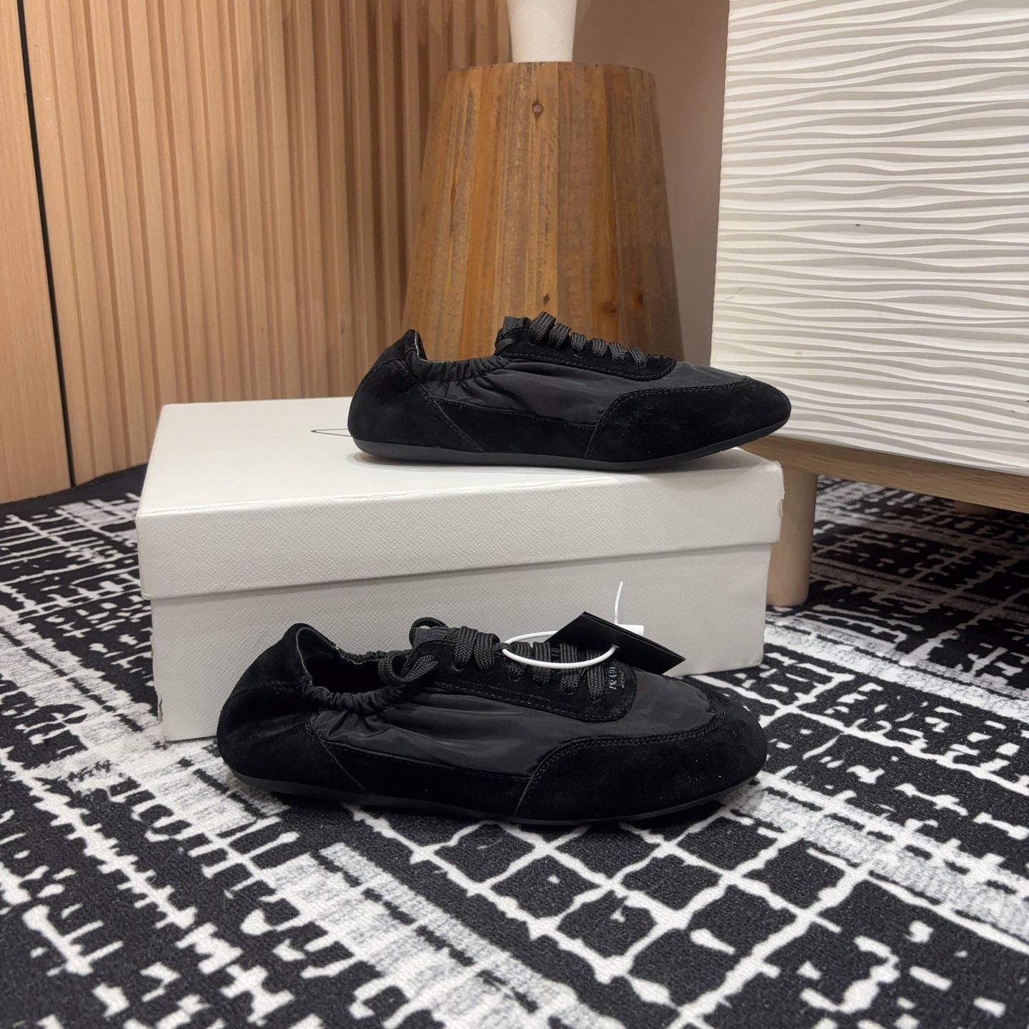 Prada Collapse Re-Nylon And Suede Sneakers - 