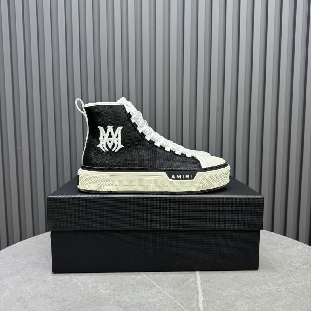 Amiri Court High-stop Sneakers - DesignerGu