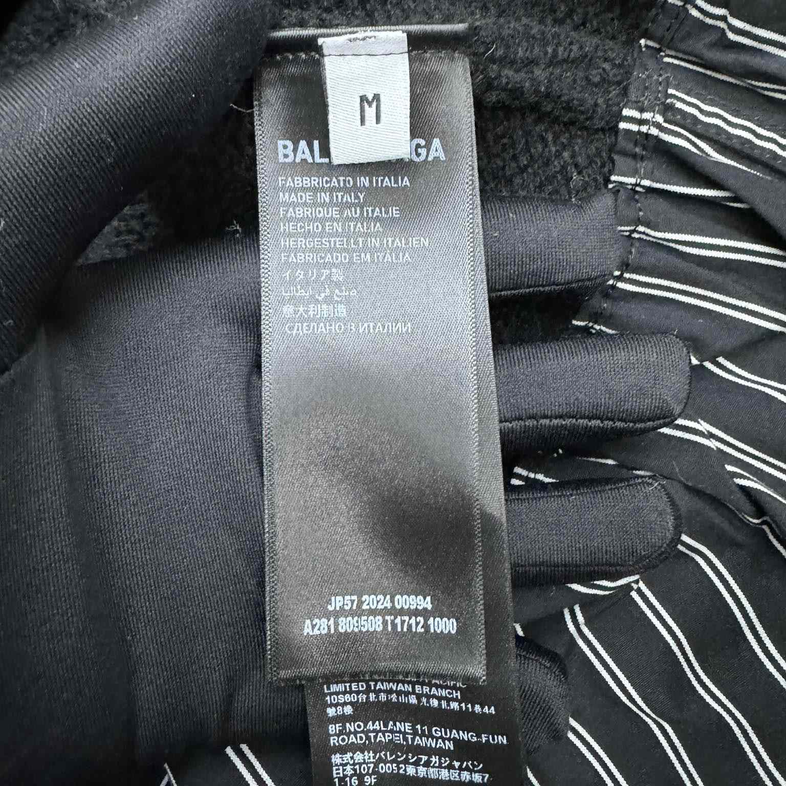 Balenciaga Layered Shirt V-Neck Sweater In Black - DesignerGu