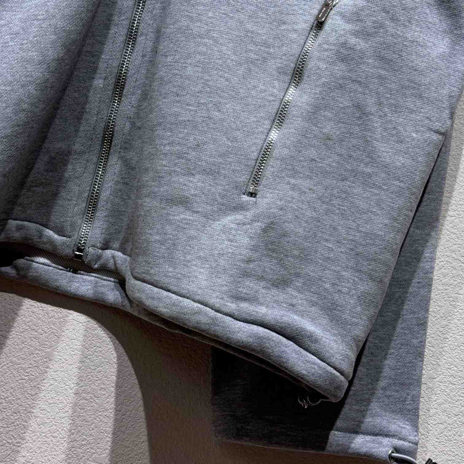 Miu Miu Cotton Fleece Zipper Sweatshirt - 