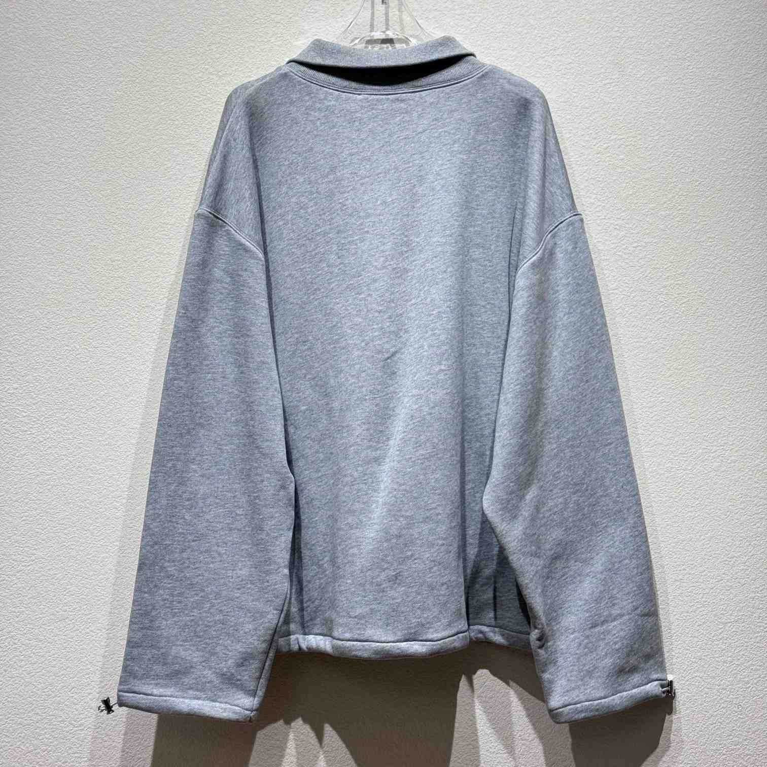 Miu Miu Cotton Fleece Zipper Sweatshirt - 