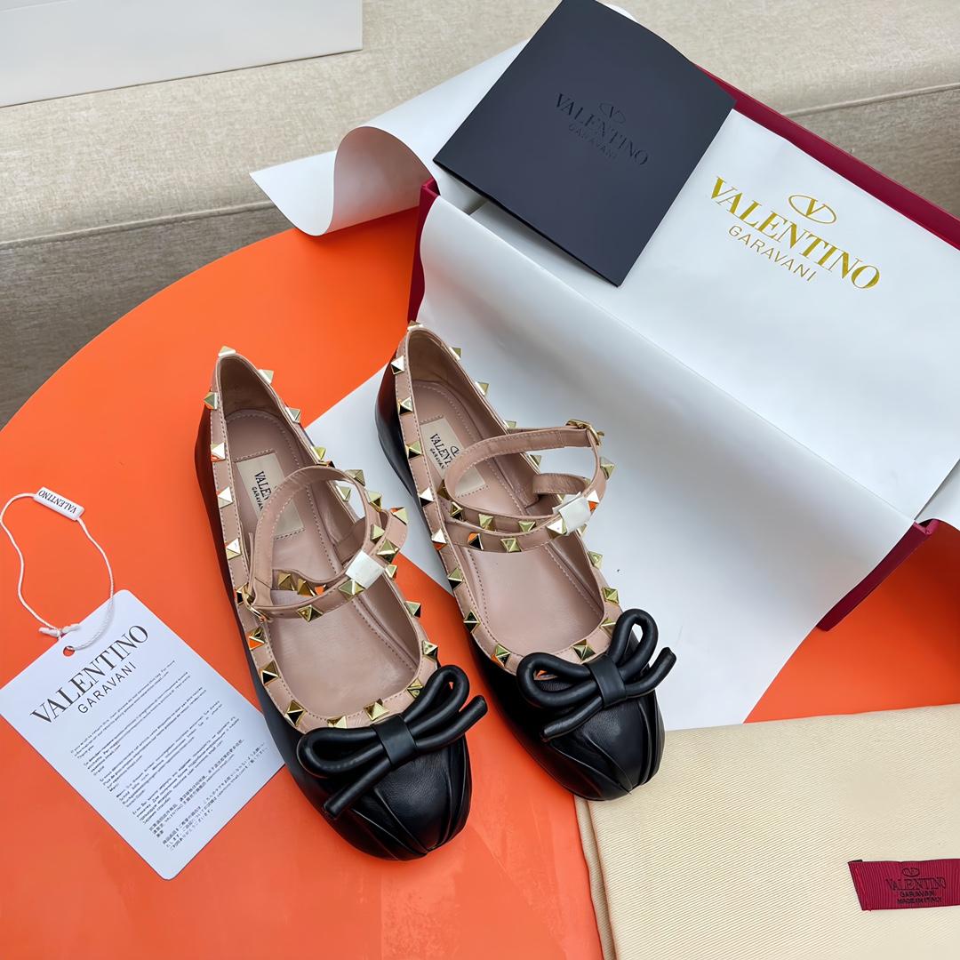 Valenti Rockstud Ballerinas - 